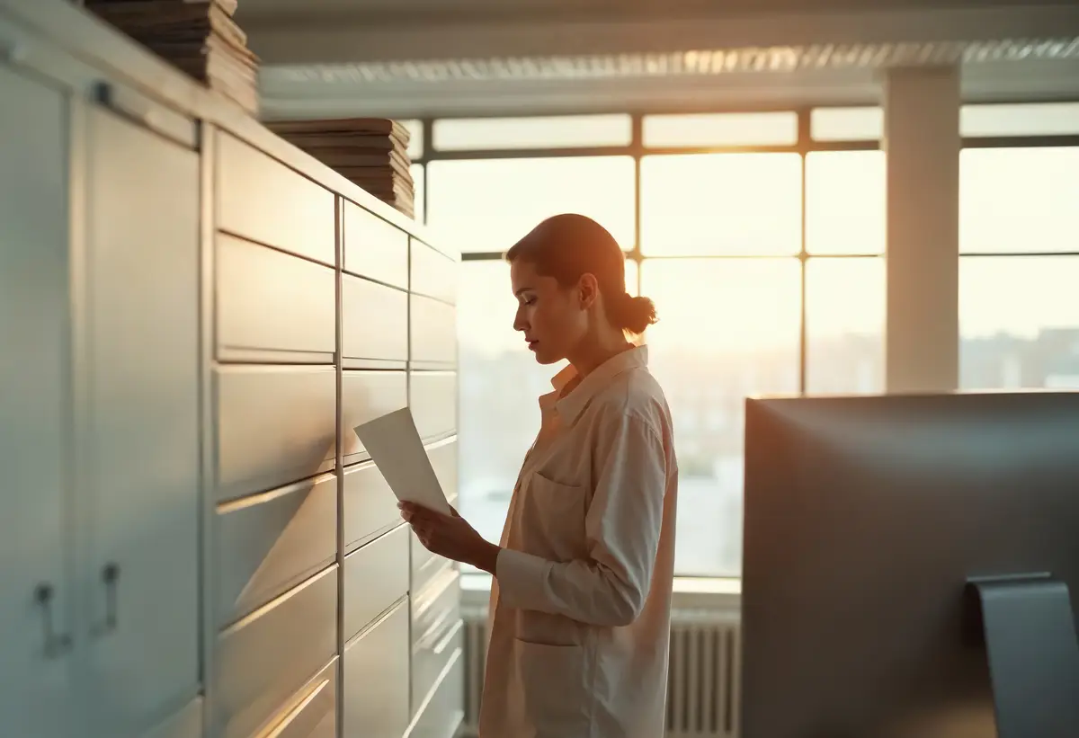 Scenes of people at work