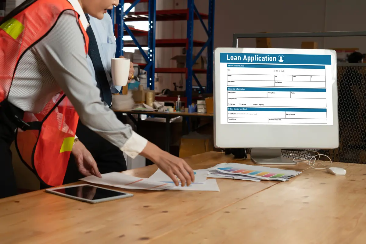 Online loan application form for modish digital information collection