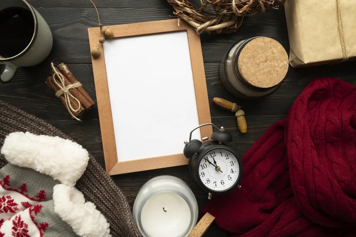 Top view on creative workspace