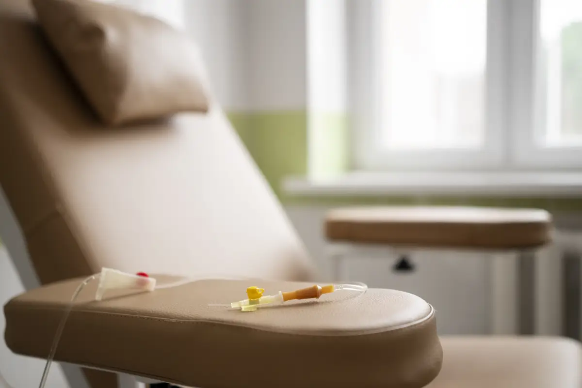 Medical salon ready for chemotherapy treatment