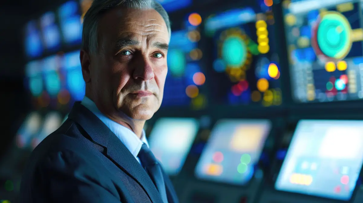 The senior russian male in his early 60s work as energy sector executive AIG43