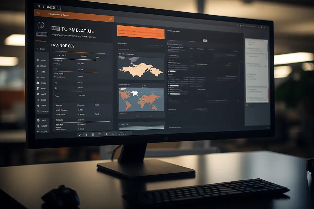 A close up of cloud based inventory management software on a computer screen