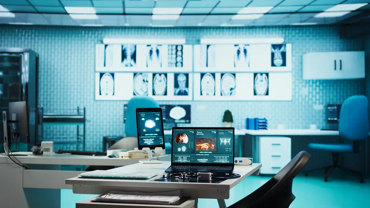 Professional cabinet at the medical facility used for patient care management