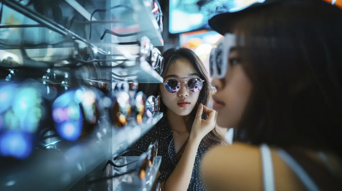 Lifestyle scene from an ordinary mall in america