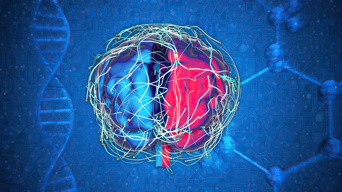 Abstract art of the brain