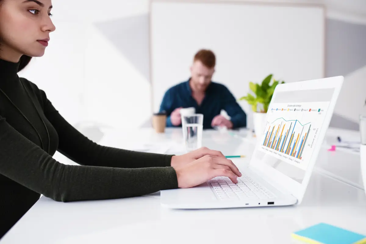 Man working on table