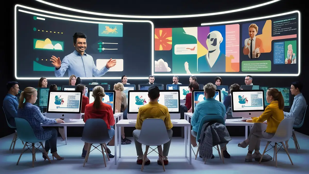 E learning online in the digital age knowledge education and training seminar personal development