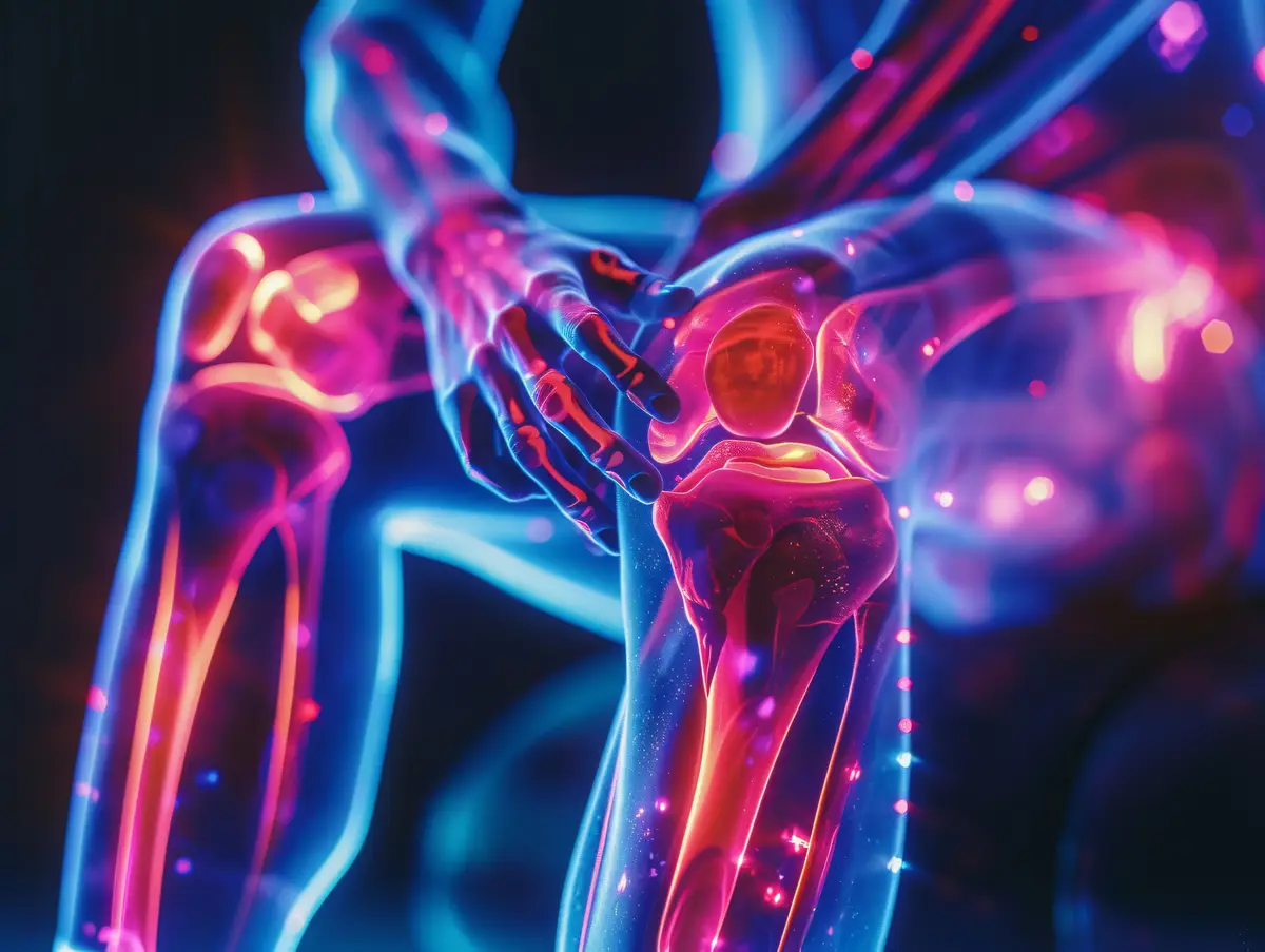 Gestão multidisciplinar das infecções musculoesqueléticas e revisões de próteses 2 X-ray with neon colors