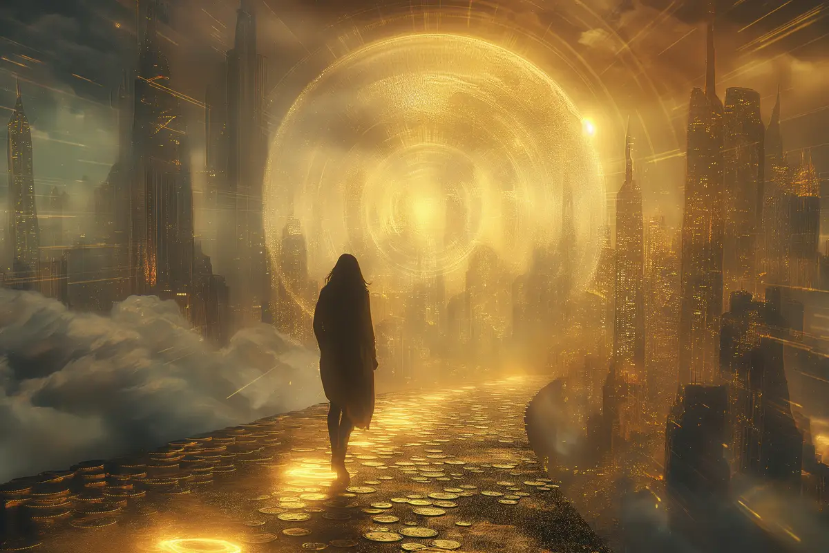 Fantasy scene of wealth