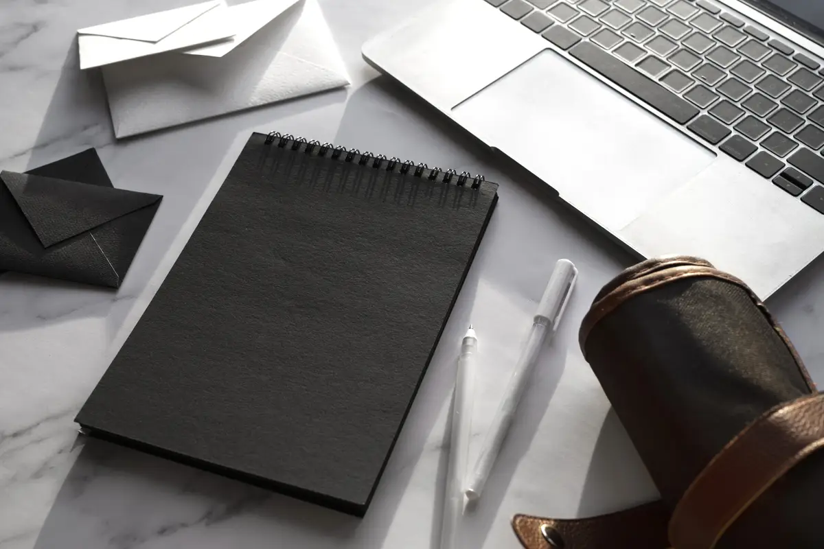 Illustrators tools arrangement still life