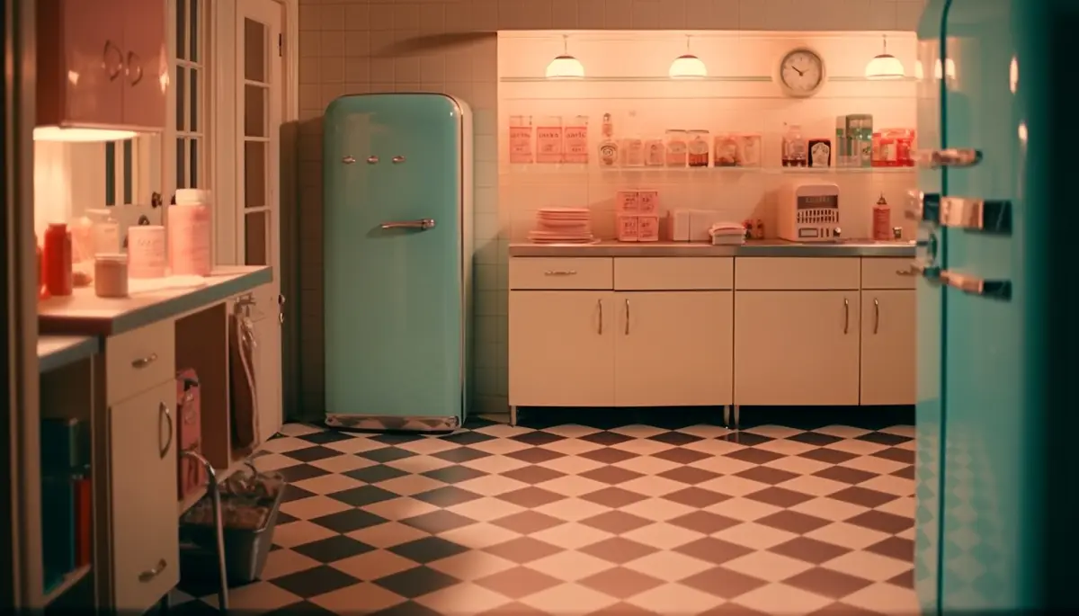 Modern domestic kitchen stainless steel elegance machinery generated by AI