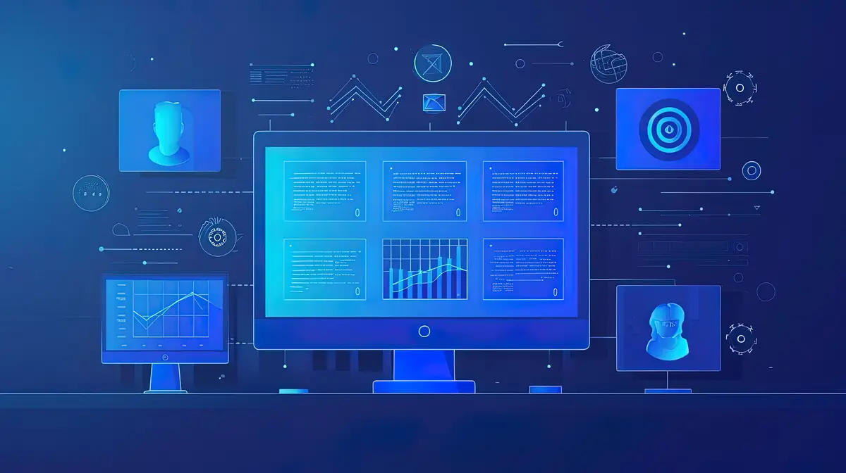 Online service or customer support platform management process works concept flat illustration