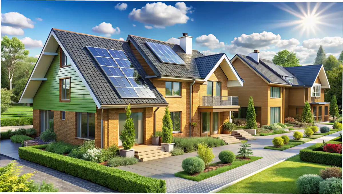 Ecofriendly houses prioritize sustainability Utilize energyefficient design renewable energy sources Green House Concept the development of sustainable construction