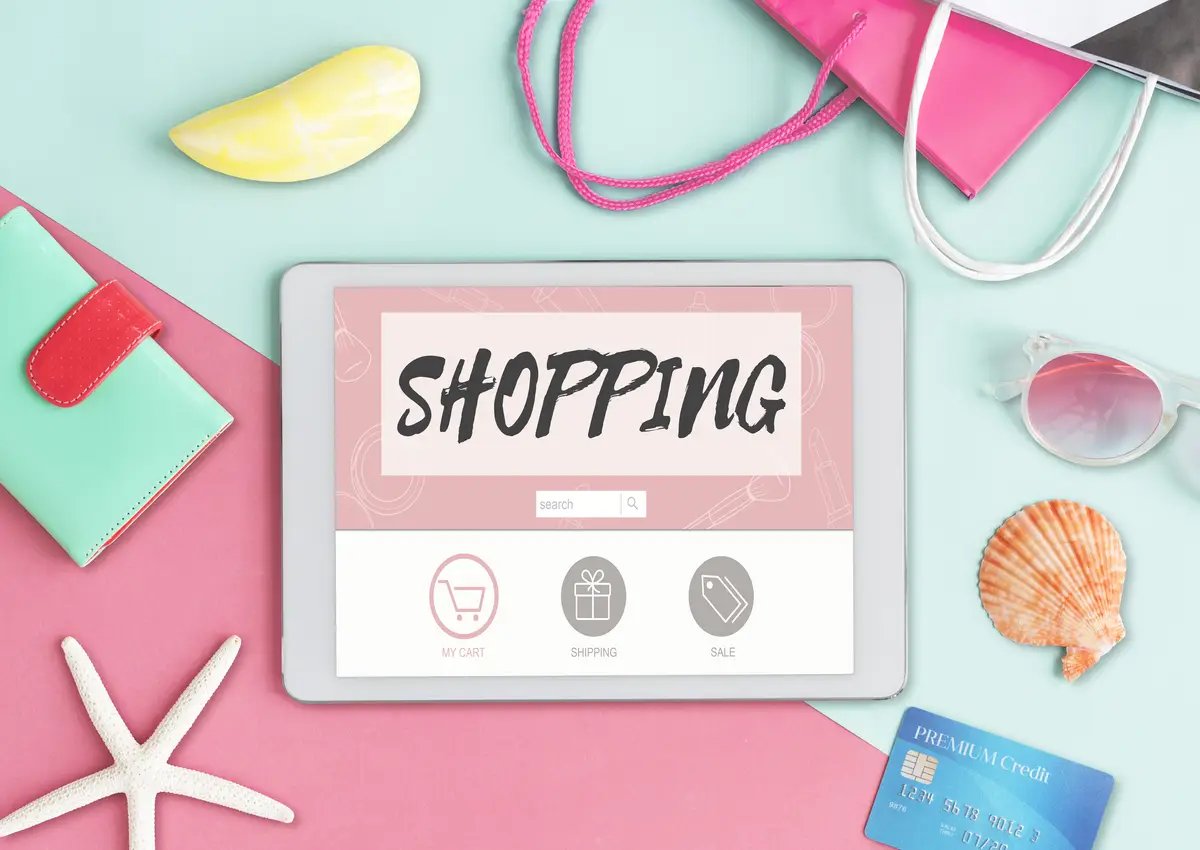 Online Shopping Shipping Internet Commerce Concept