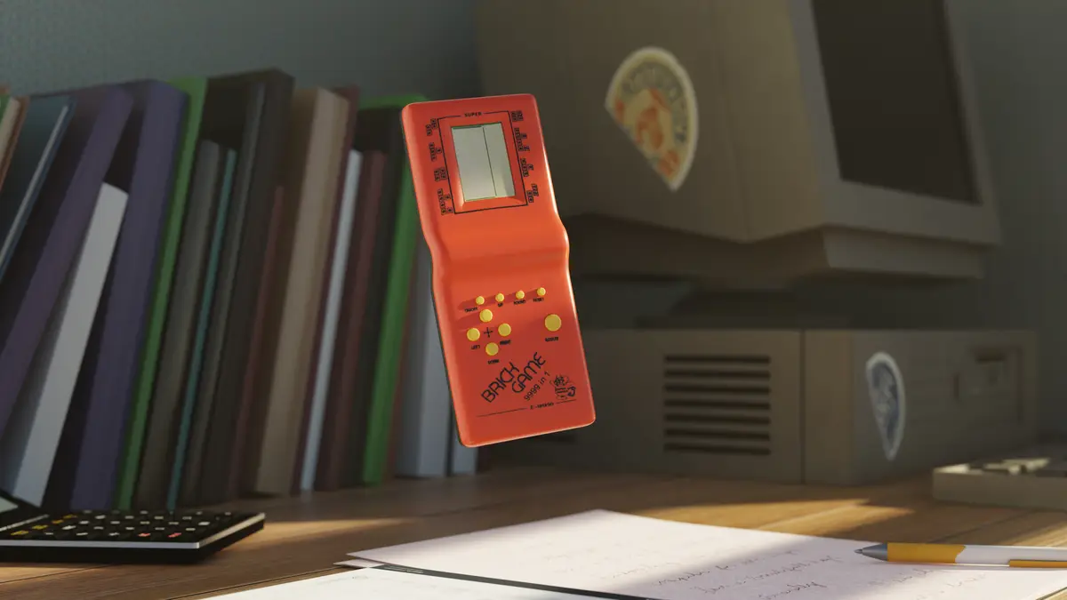 Old game device in studio