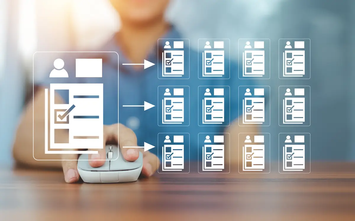 HR Job Human resources management Human resources and management concept