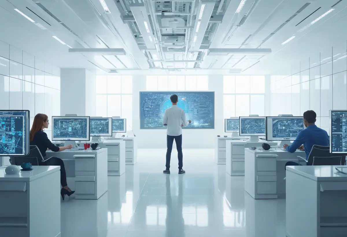 a man stands in front of a large painting that says  no