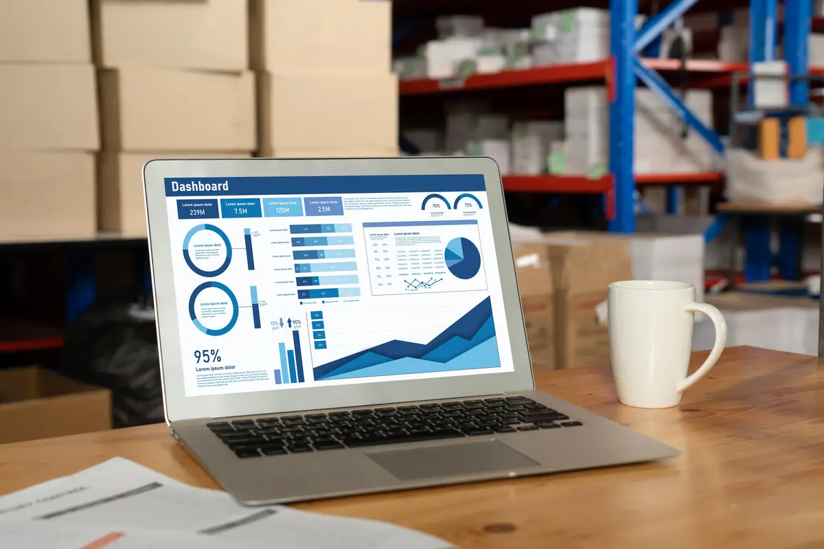 Business data dashboard provide business intelligence analytic snugly