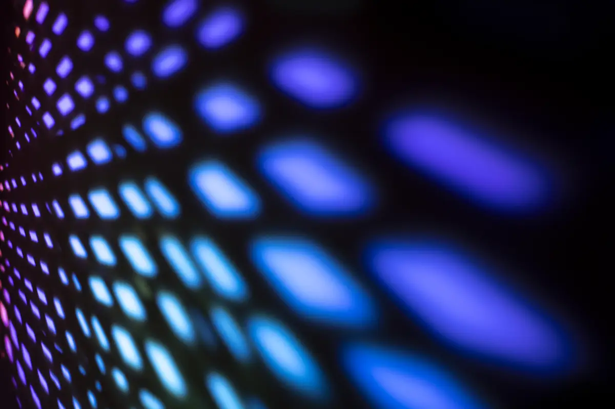 Rainbow abstract background with neon led light