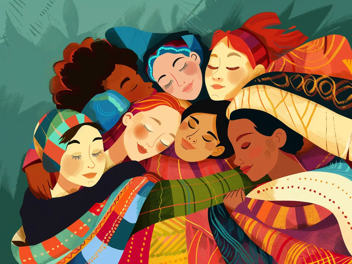 Conceptual digital art for diversity around the world