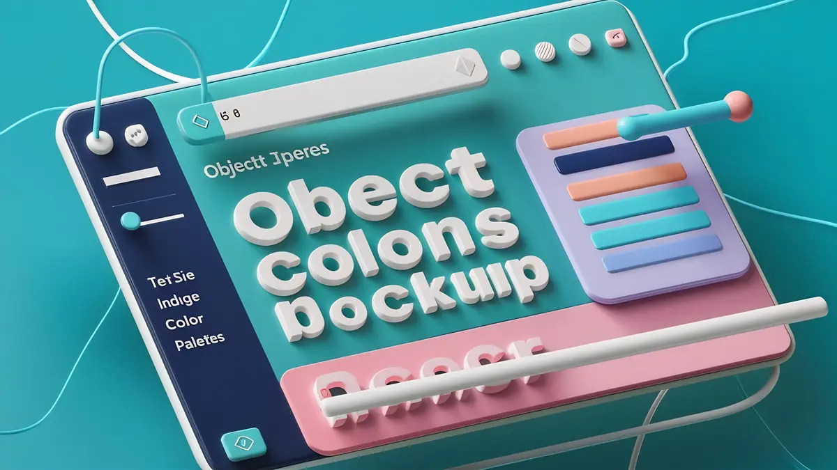 User interface design background object color and options