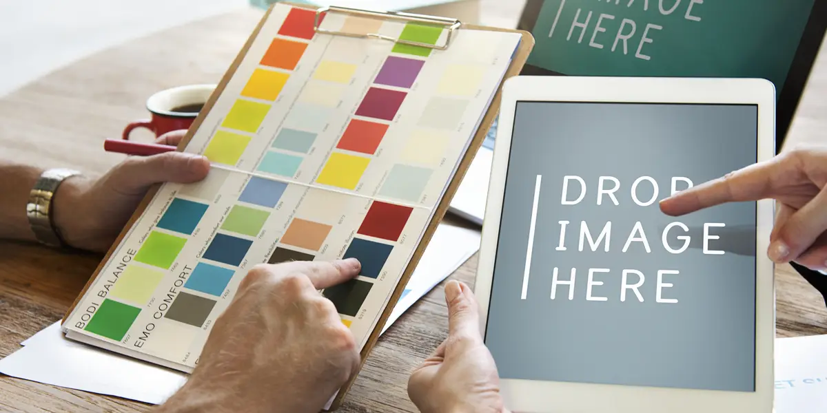 Group of diverse designers having a discussion