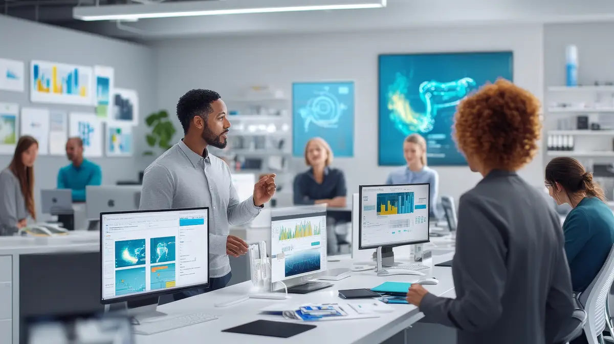 Office Meeting and Presentation