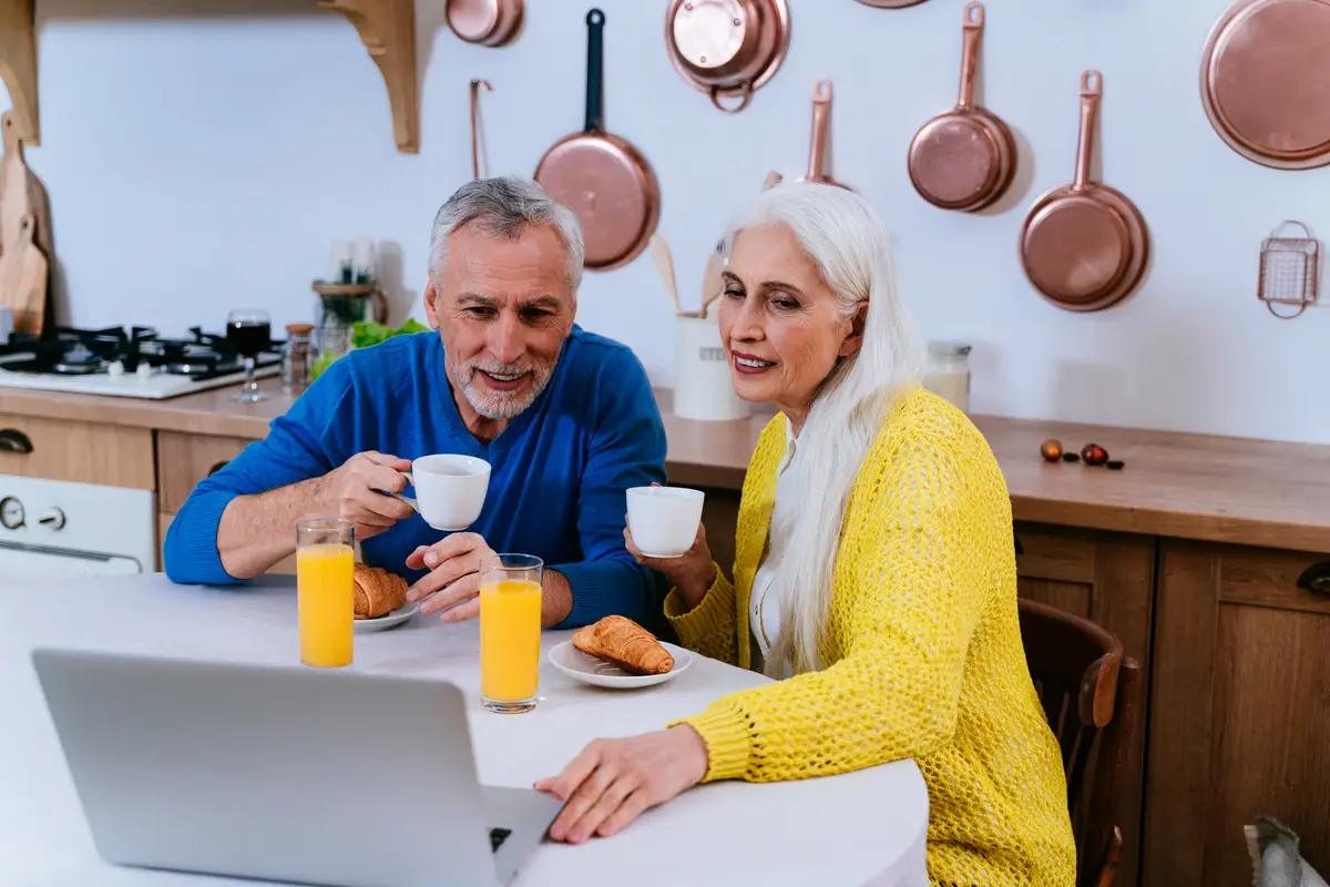 Friends sitting on table
