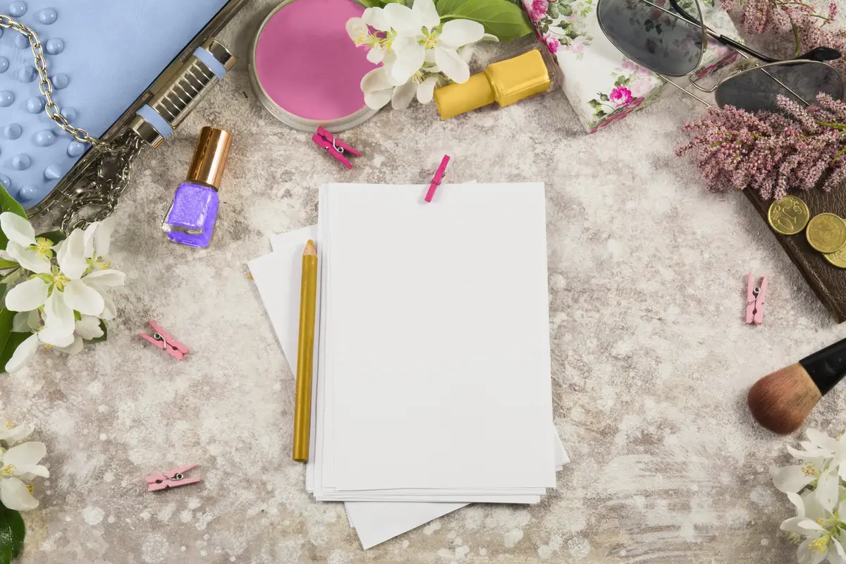 High angle view of books on table