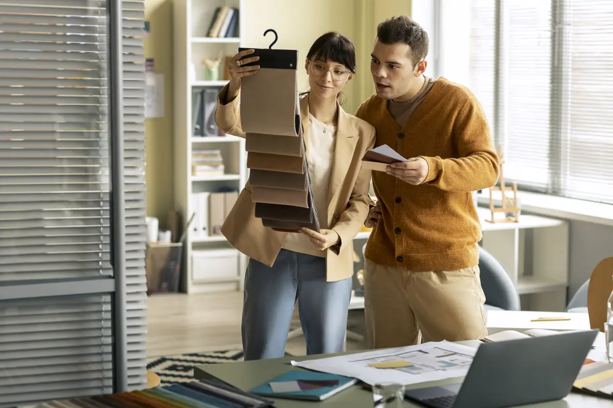 Scenery designers at work