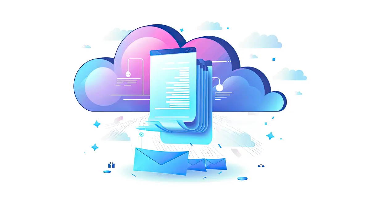 a notebook with a page open to the bottom and a blue sky with a page of paper with a page open to the bottom