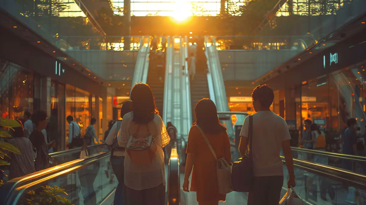 Cinematic style mall