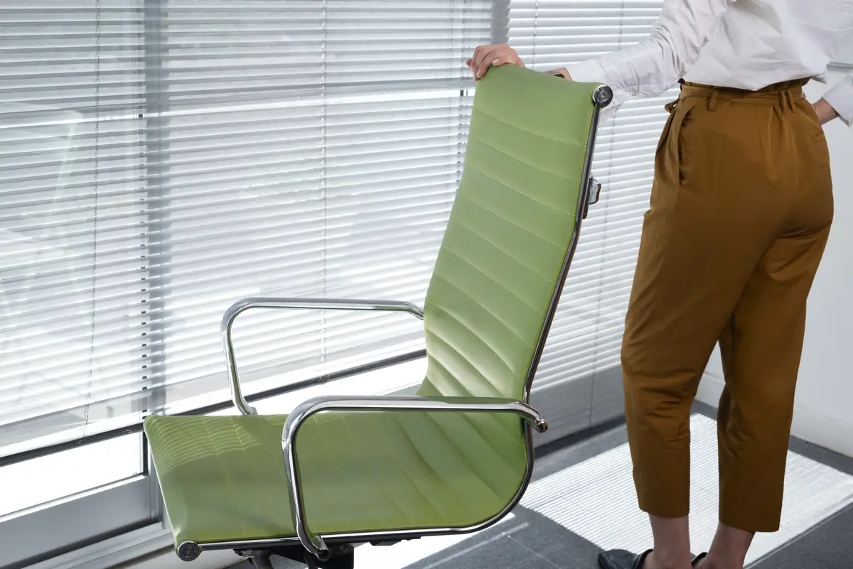 Still life of office chair indoors