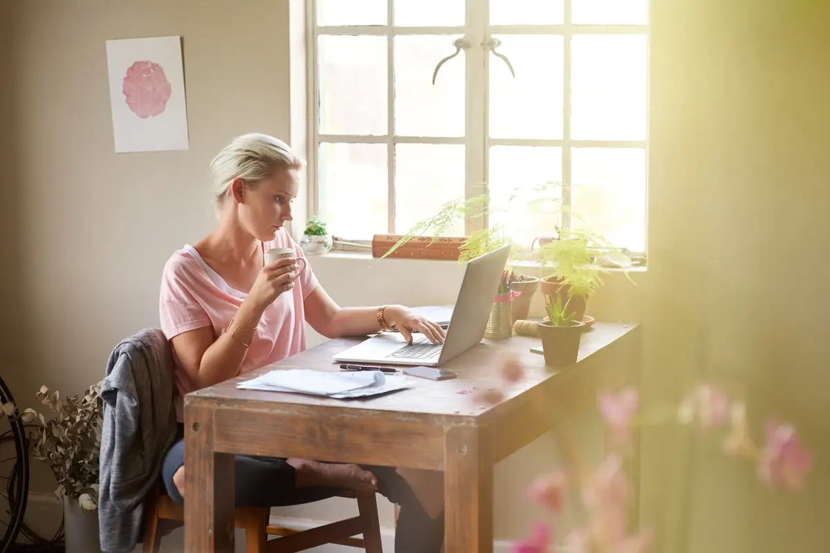 Shes a passionate and driven freelancer Shot of a female designer working on her laptop at home