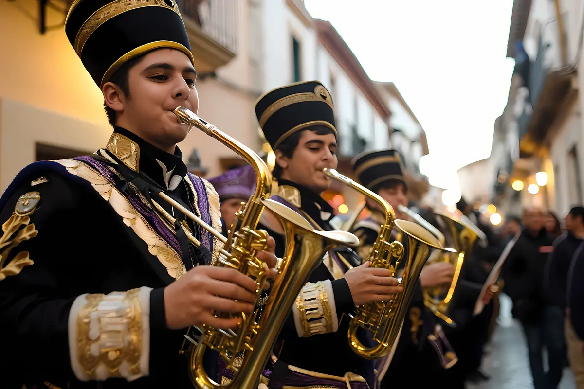 Medium shot people celebrating holy week