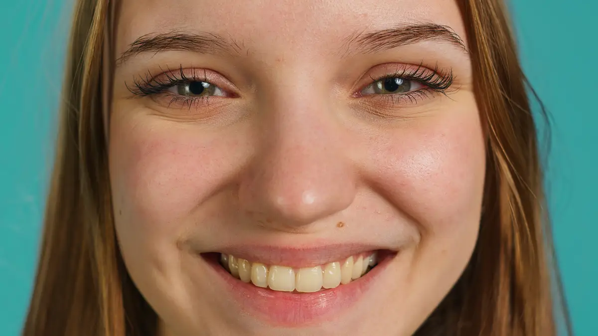 Portrait of relaxed radiant woman having positive facial expression