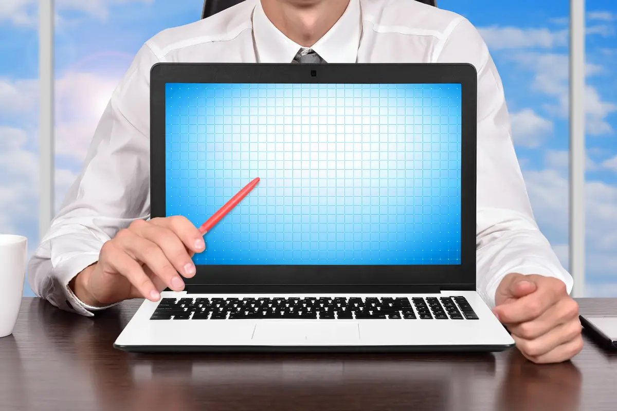 Businessman in Office