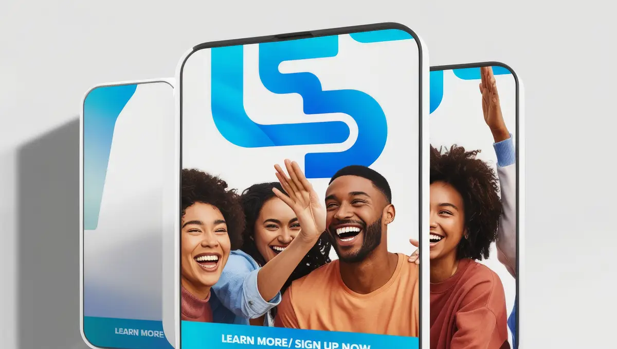 a poster for a group of people with the words  learn more about the company  s future