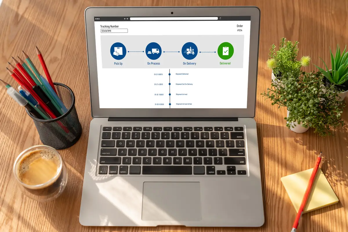 Delivery tracking system for ecommerce and modish online business to timely goods transportation and delivery