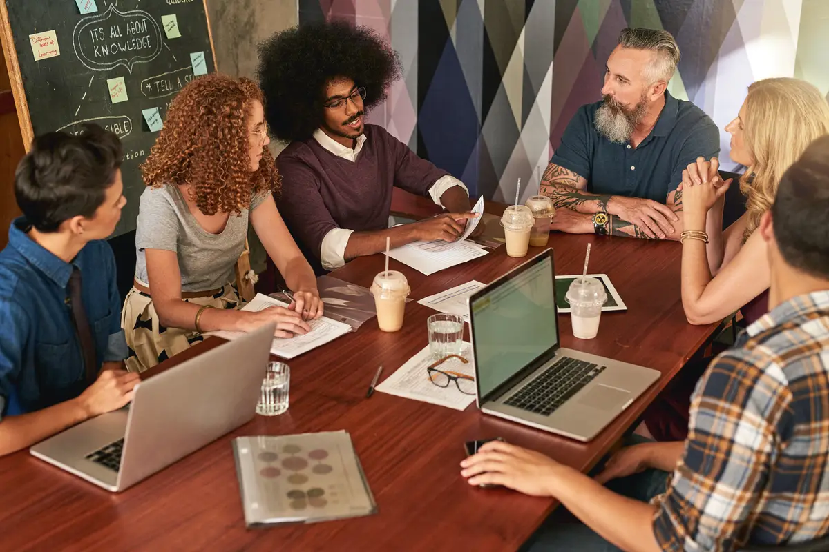 Create and collaborate is the way to success Cropped shot of creative colleagues having a meeting in a modern office