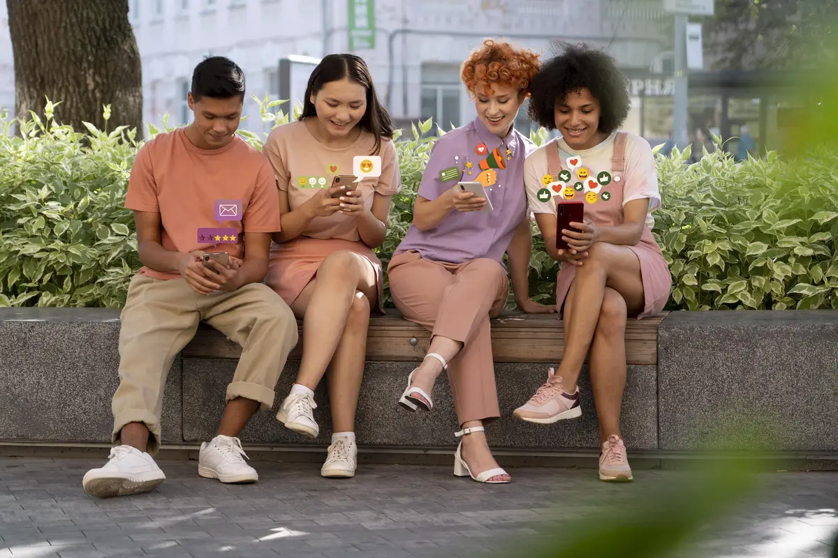 Customer experience creative collage