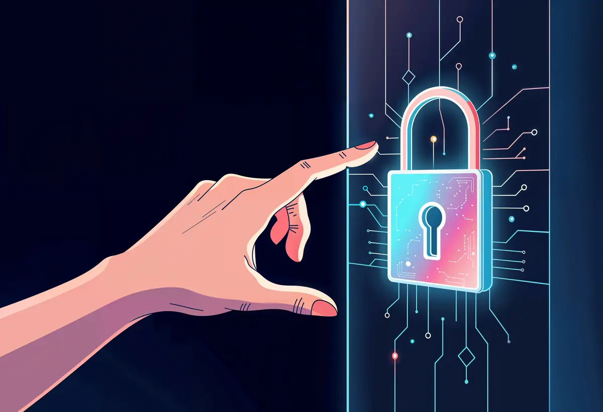 Cybersecurity concept illustration