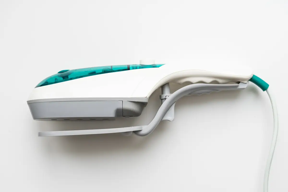 household steamer for ironing clothes isolated on white.