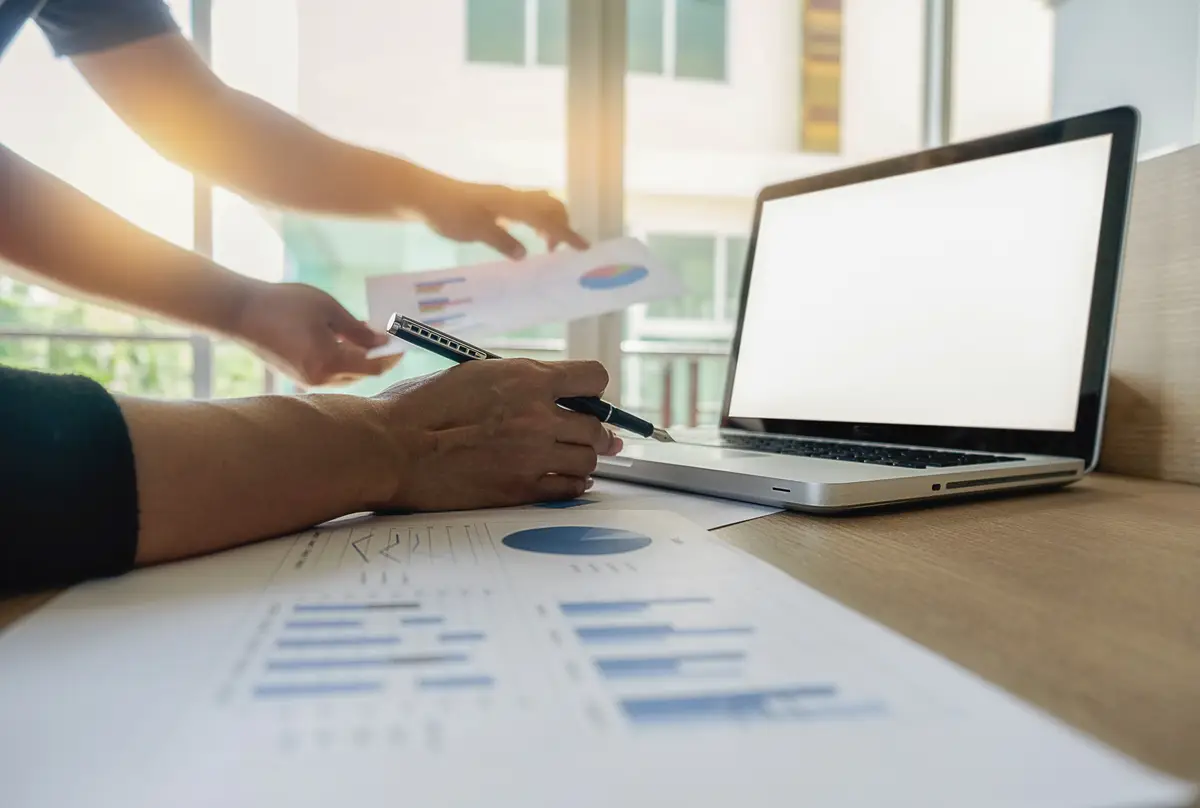 business coworkers paper partnership gesture meeting