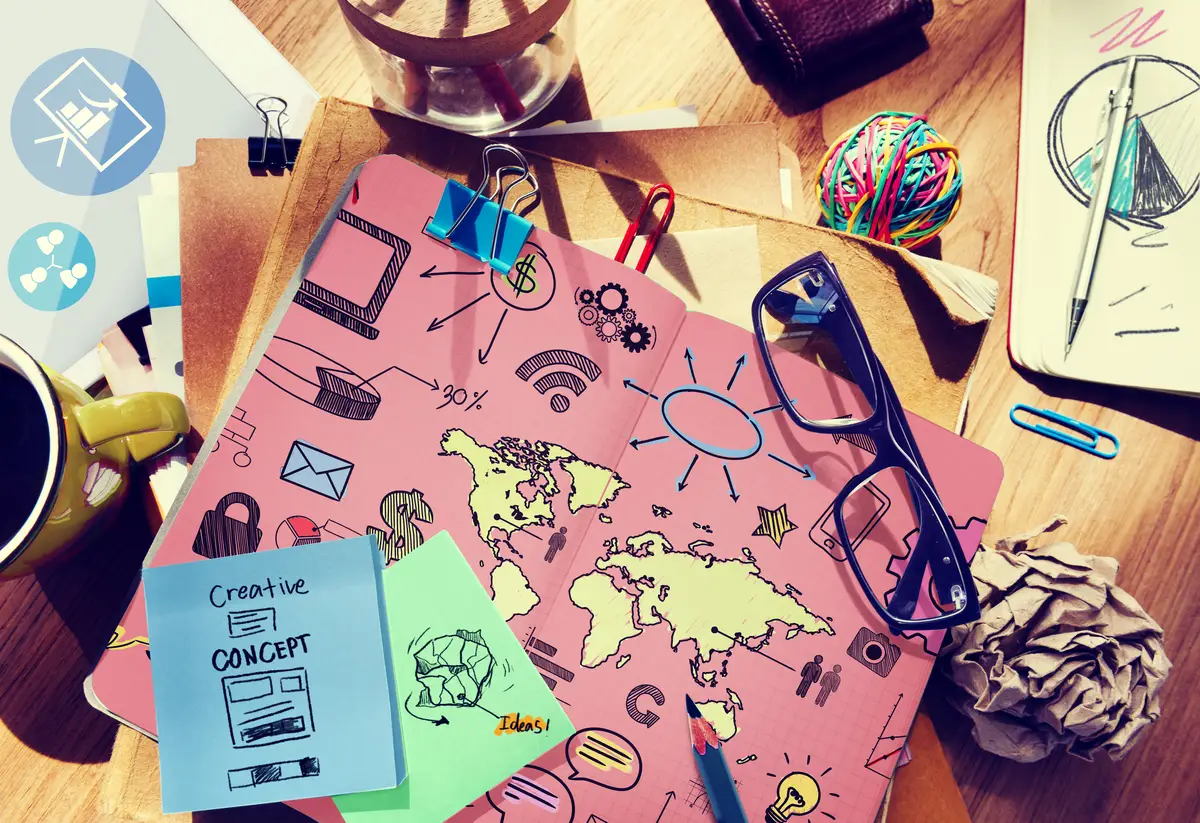 Global Community Start Up Launch Teamwork Online Concept