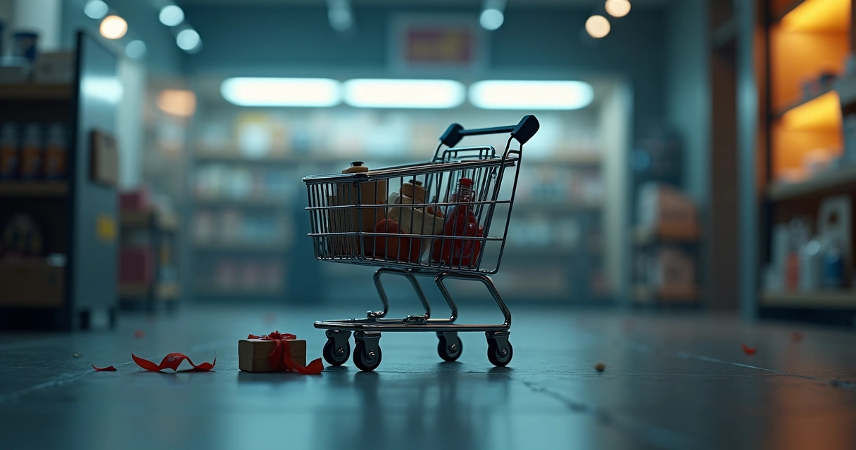 Carrinho de compras abandonado em loja online