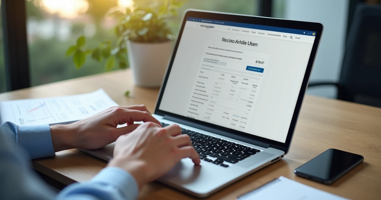 Pessoa usando notebook abrindo uma disputa na TrendPlay 