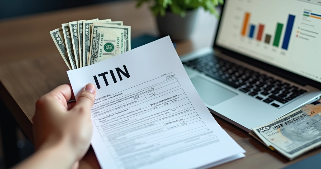 ITIN Number: Guia Completo para Brasileiros nos EUA 3 Pessoa usando ITIN para abrir conta bancária nos EUA