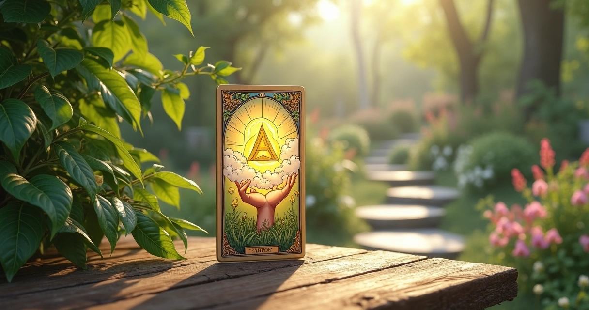 Ace of Pentacles tarot card illustration 
