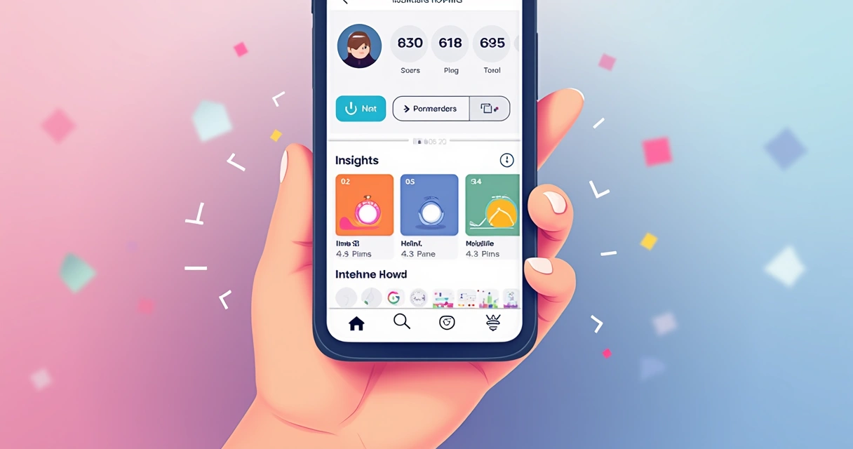 Tela de celular mostrando os Insights dos Stories no aplicativo do Instagram 